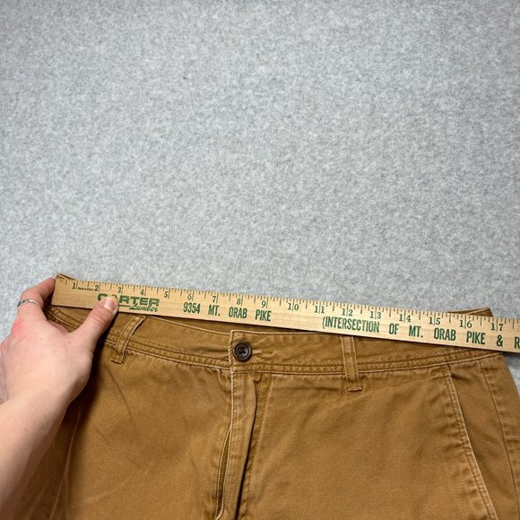 Katin Shorts Mens 33 Brown Chino Flat Front Casual Beach 8 Inseam Cotton (Tag 34 - Picture 3 of 9